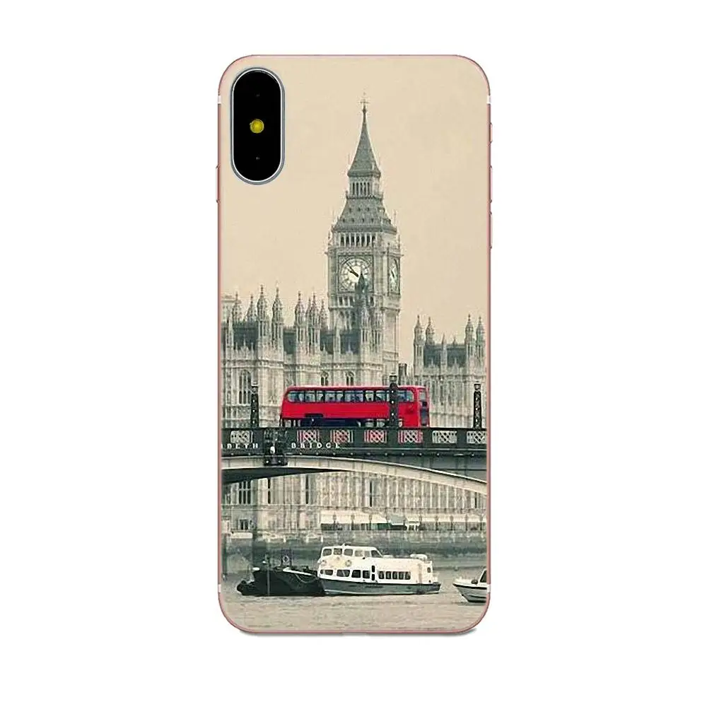 Лондонский автобус Англия телефон красочный для Galaxy J1 J2 J3 J330 J4 J5 J6 J7 J730 J8 2015 2016 2017