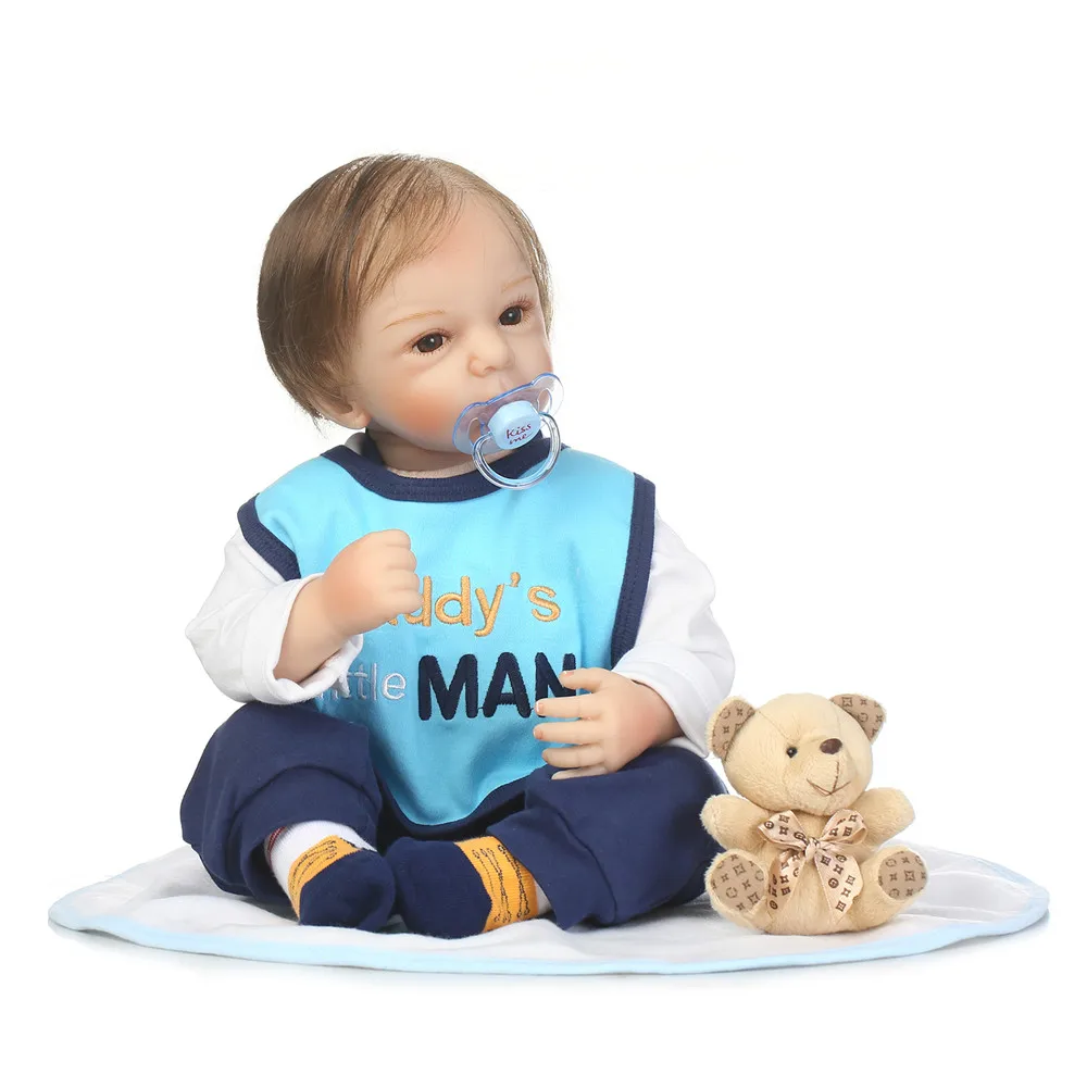 Кукла реборн Мягкая силиконовая Детская кукла младенец подарок для девочек 20
