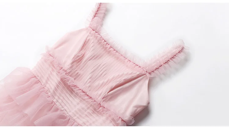 Роскошное женское розовое платье 2018 сексуально милая итальянская лапша с мячом