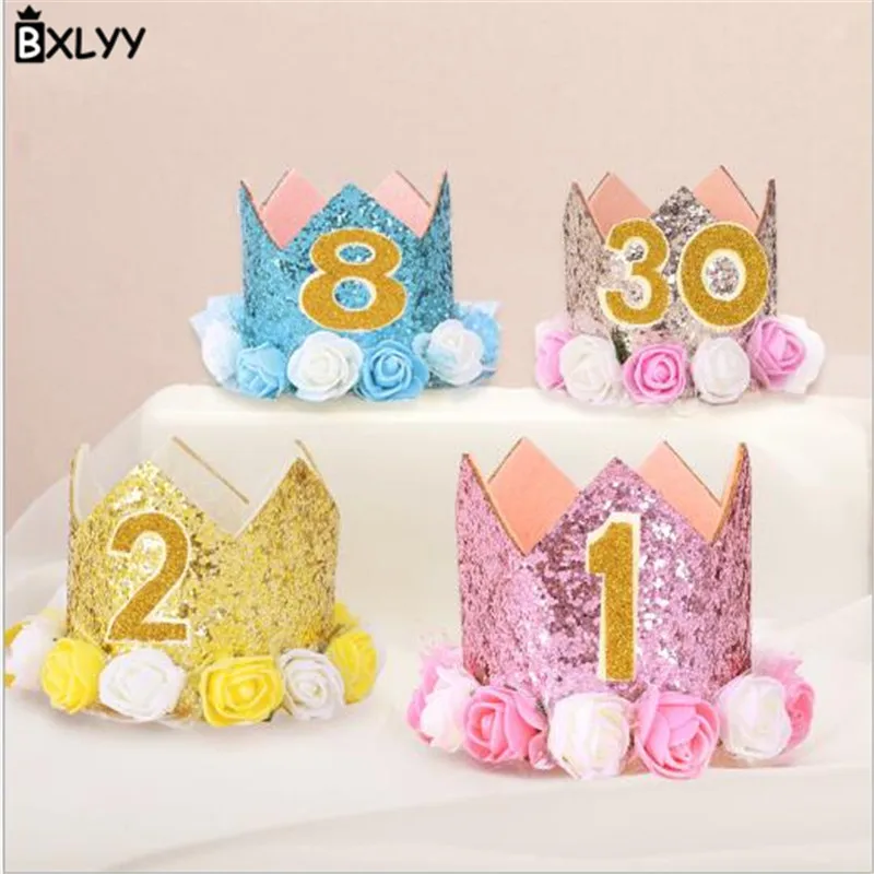 

BXLYY 2020 New Flower Crown Birthday Hat Child Birthday Party Decoration Photo Props Country Wedding Decoration Easter Gift .7Z