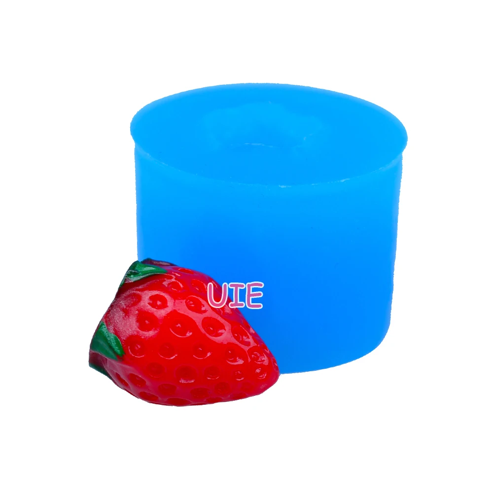 S081YL 19 3 мм 3D Клубника силиокна плесень-фрукты форма кекс Топпер Sugarcraft конфеты