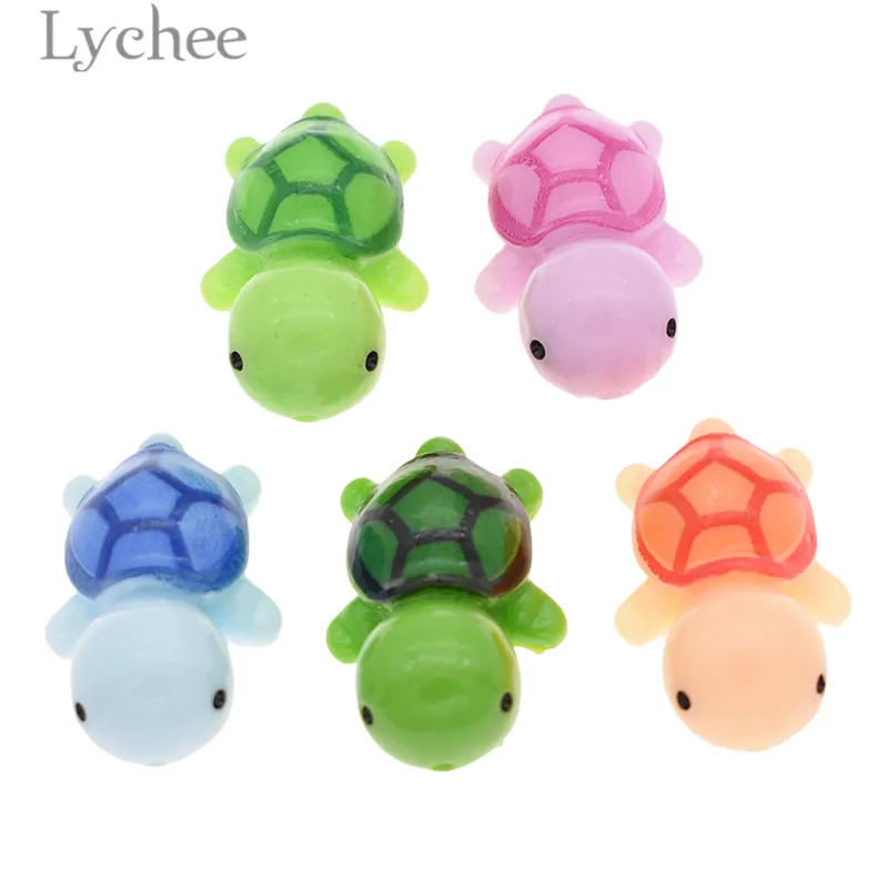 Lychee Life 5 шт. миниатюрные черепахи маленького размера Черепаховые дизайнерские