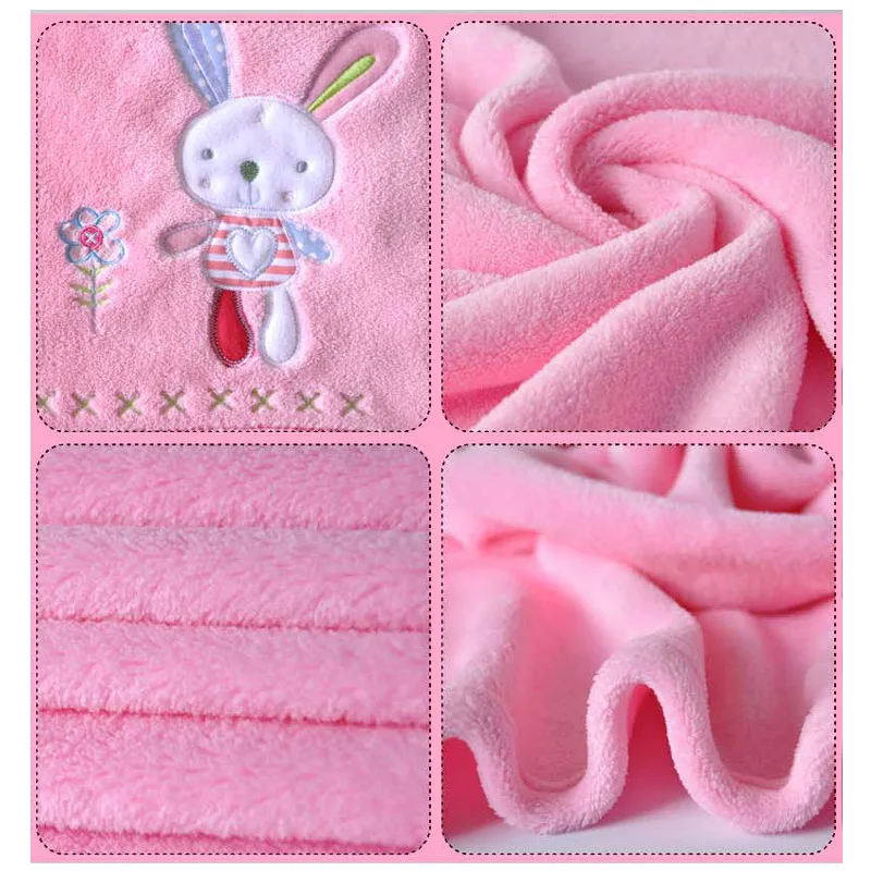 Коралловый флис мультфильм полотенце животного сова кролик лиса Лев Мягкий