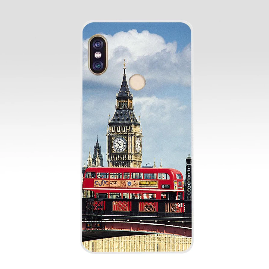194AQ London Red phone Big Ben Мягкий силиконовый чехол из ТПУ для телефона xiaomi redmi 6 pro note 5 plus 4 4x