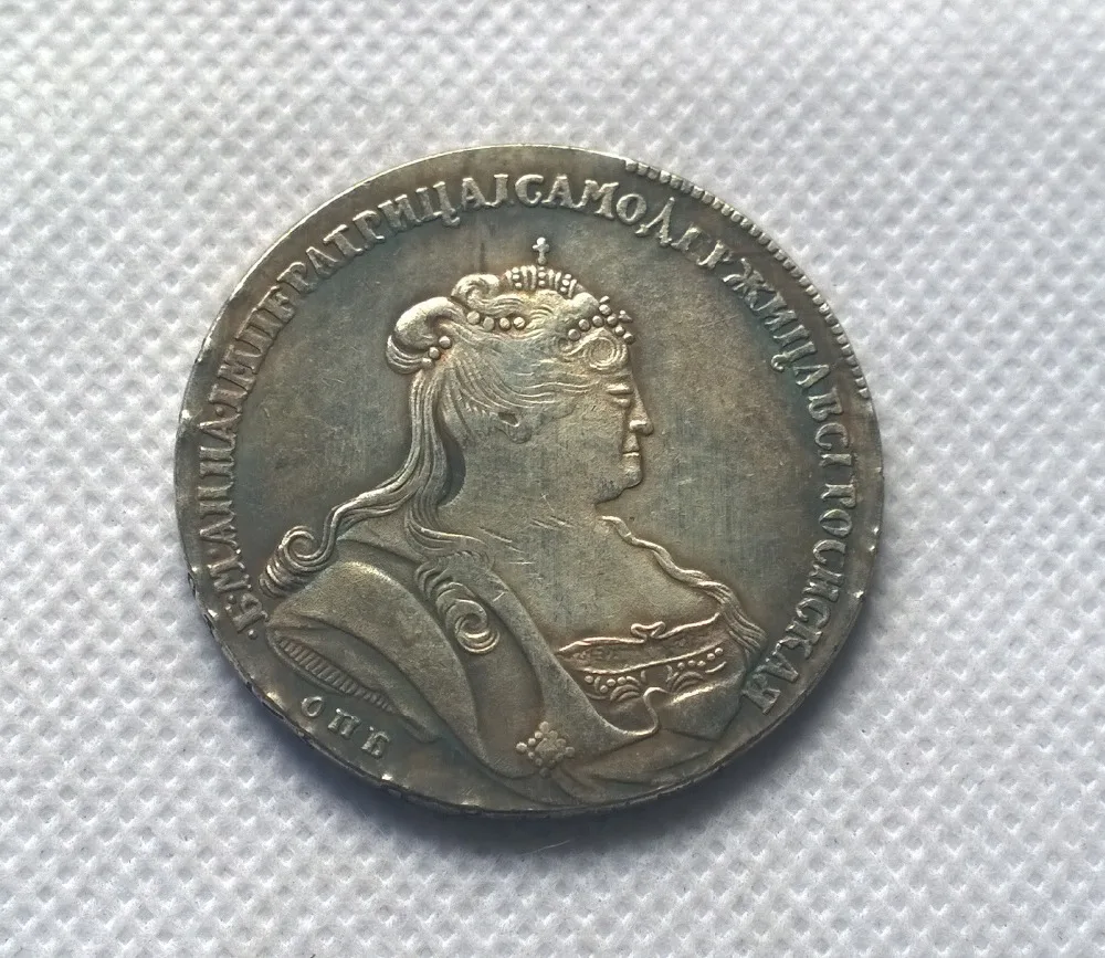 Type#2: 1737 RUSSIA 1 ROUBLE COIN COPY FREE SHIPPING |