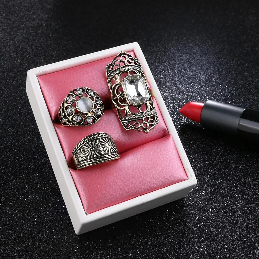 Новинка 2017 комплекты колец в стиле панк с большими костяшками для искусственных