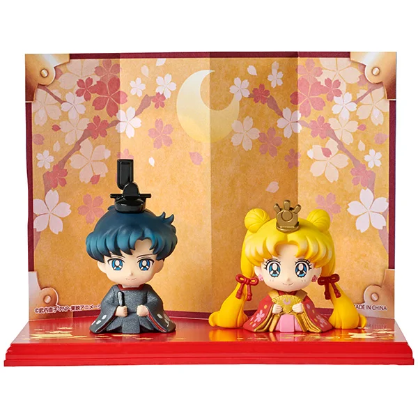 PrettyAngel-megahouse натуральный Petit Chara Hinamatsuri милый Хранитель Сейлор Мун Усаги и Мамору Харука и Мичиру