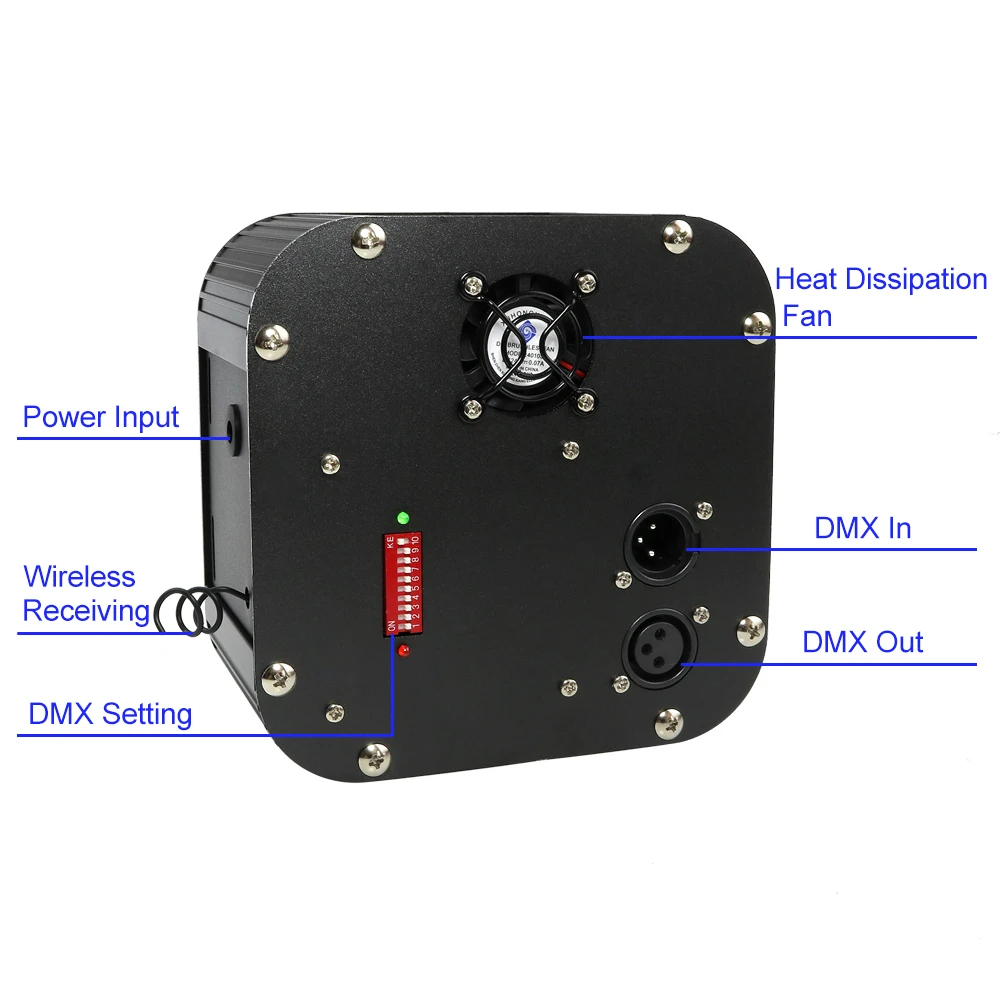 50 Вт RGBW светодиодные мерцающие волоконно-оптические светильники DMX512 Звездный