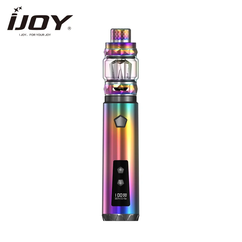 Оригинал IJOY SABER 100 Вт комплект с 5 мл Diamond Subohm Tank Saber MOD электронная сигарета вейп