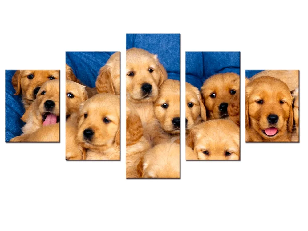 5 шт./компл. постер с изображением щенков Лабрадора и собак настенная наклейка