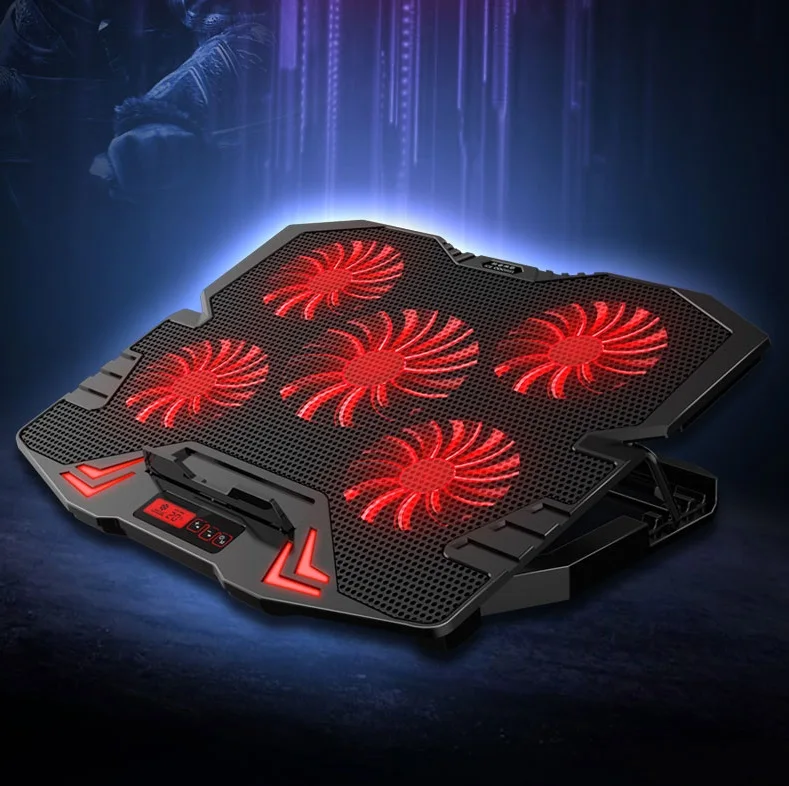 Новый кулер вентилятор охлаждения 5 вентиляторы для ноутбука 12 17 inch Pad тихий USB 2.0X2
