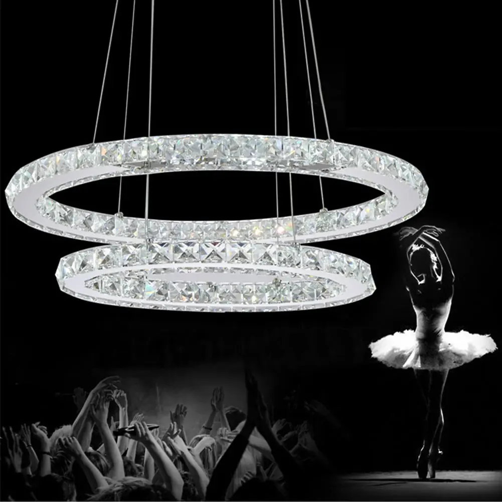 luminaire suspendu Modern LED Crystal Chandelier Lights For Diving Room Cristal Lustre Pendente Lighting Pendant Hanging Fixture | Лампы и
