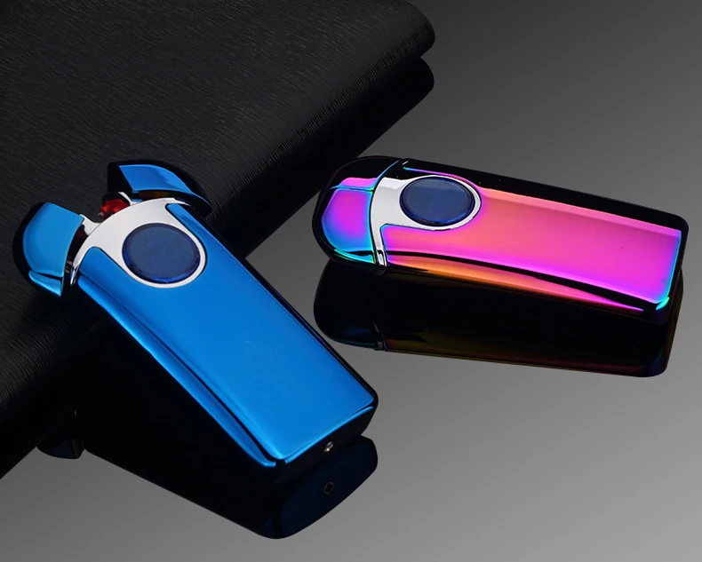 Плазменная Зажигалка USB двойной дуги сигареты аксессуары Новинка Бат Человек Pattern электроподжиг Подарок ветрозащитный зажигалка