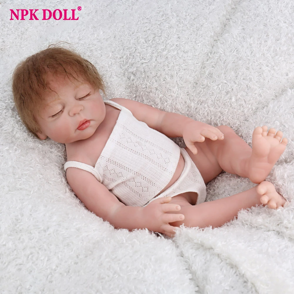 NPKDOLL Reborn Baby 18 дюймов полностью виниловые реалистичные поддельные младенческие