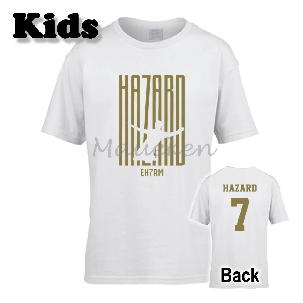 Детская футболка hala New Мадрид King Eden Hazard 7 EH7RM для мальчиков и девочек Футболка с