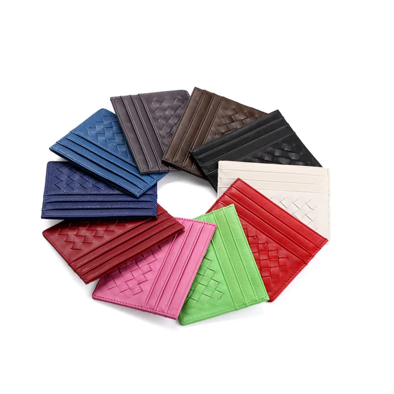 Модный чехол для банковских карт из натуральной кожи тонкий мини карточный