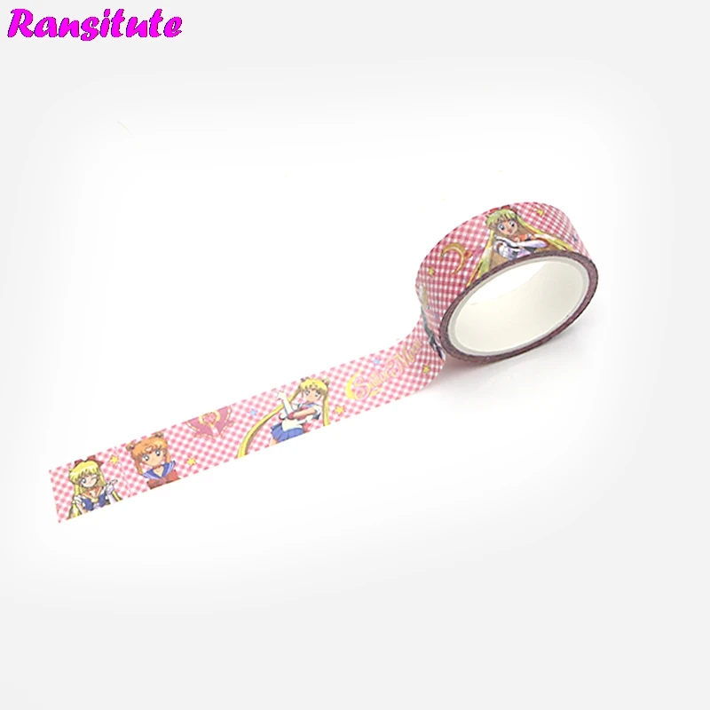 Ransitute R437 розовые стильная футболка с изображением персонажей видеоигр лента Washi