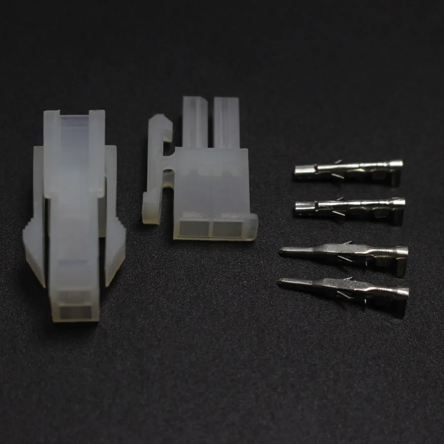 100sets 4.2mm 5557/5559-2P Automotive Wiring Harness Connector 5557/5559 1X2Pin Male Plug and Female Socket Kit for Auto ect. |