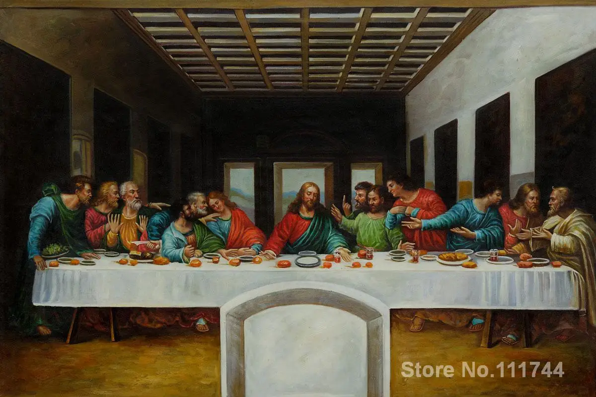 

The Last Supper by Leonardo Da Vinci most famous oil paintings Hand painted reproduction