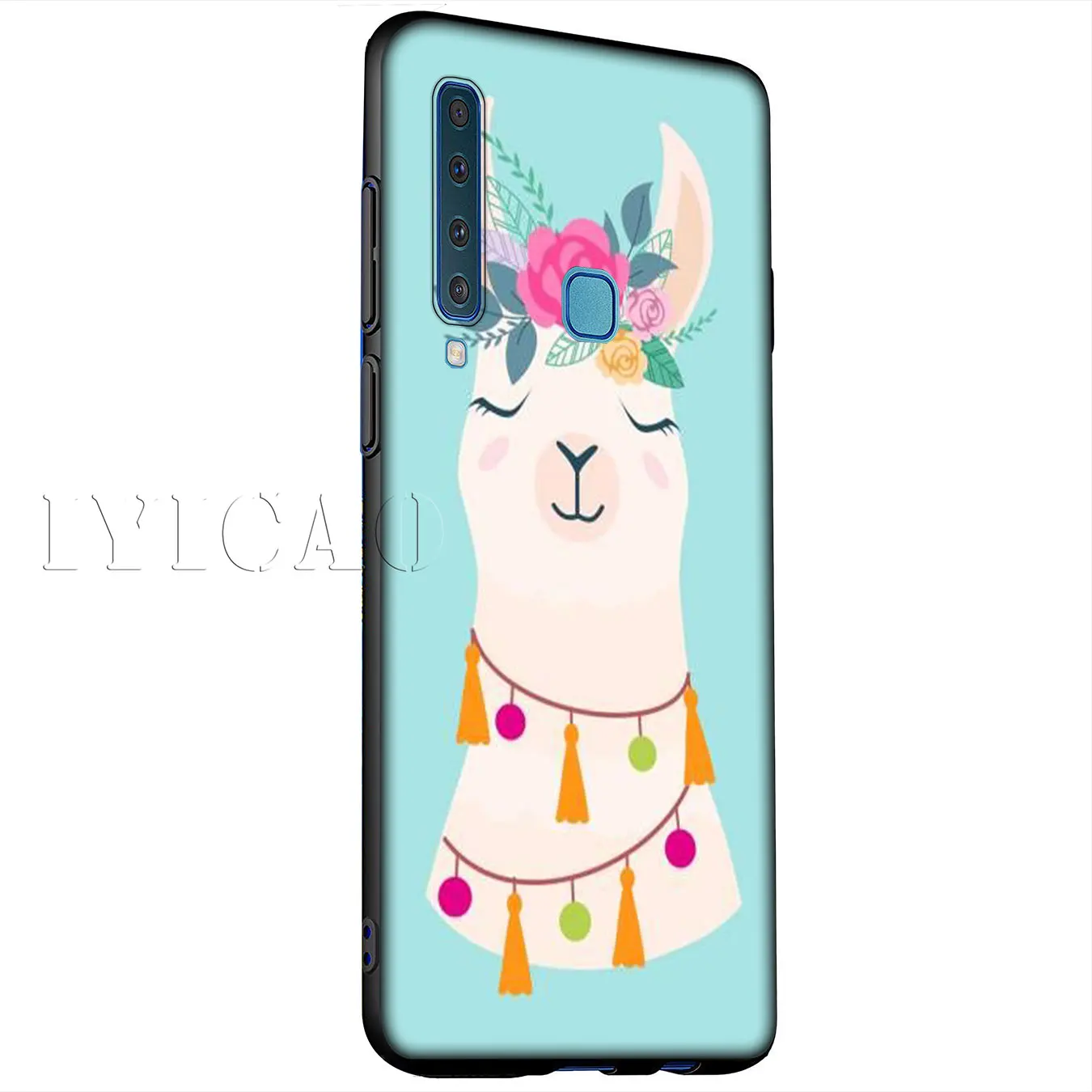 IYICAO Lama Llama Alpacas Animal Silicone Soft Case for Samsung Galaxy A6 Plus A9 A8 A7 2018 A3 A5 2016 2017 Note 9 8 |