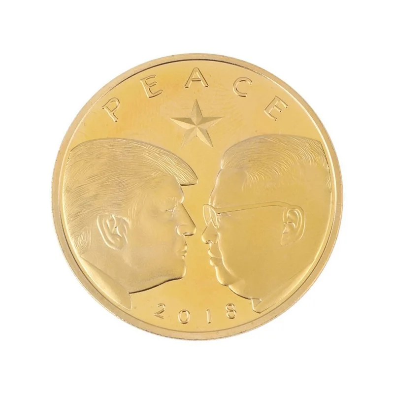 Монета с изображением Трампа Позолоченные физические биткоины Casascius Бит монета