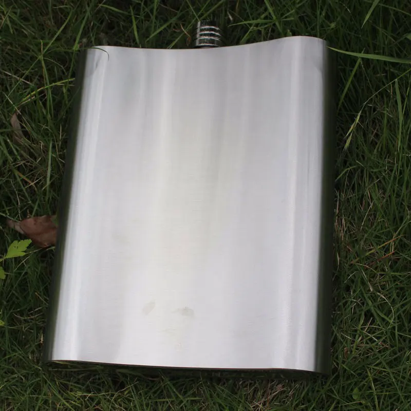 Русская 128 унций нержавеющая сталь большой емкости фляжка + Кожаная сумка Ликер