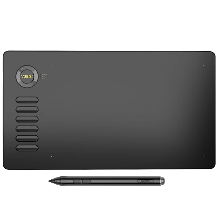 VEIKK A15 10x6 дюймов цифровой планшет для рисования 0 9 см ультратонкий 5080LPI