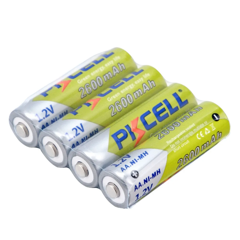4 шт./лот аккумуляторная батарея PKCELL Ni MH AA 2600 мАч 1 2 В AA|Перезаряжаемые батареи| |