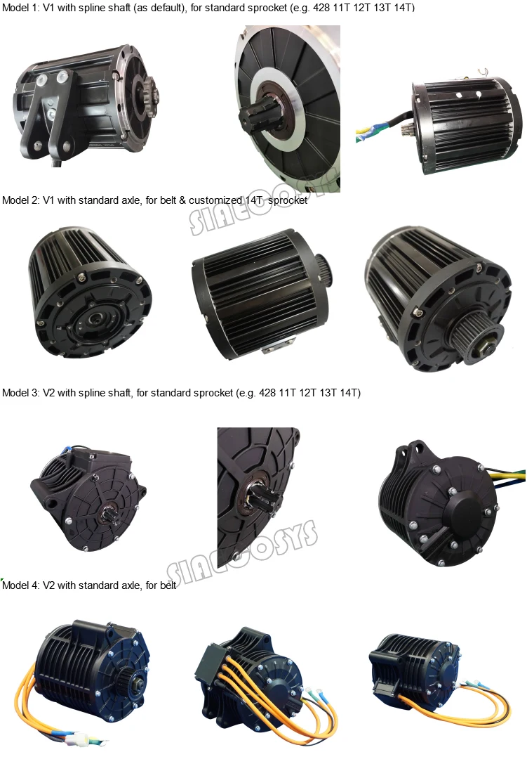 QSmotor 138 72V 100KPH 3kw Mid drive motor 3000w power train kits with motor controller sprocket type