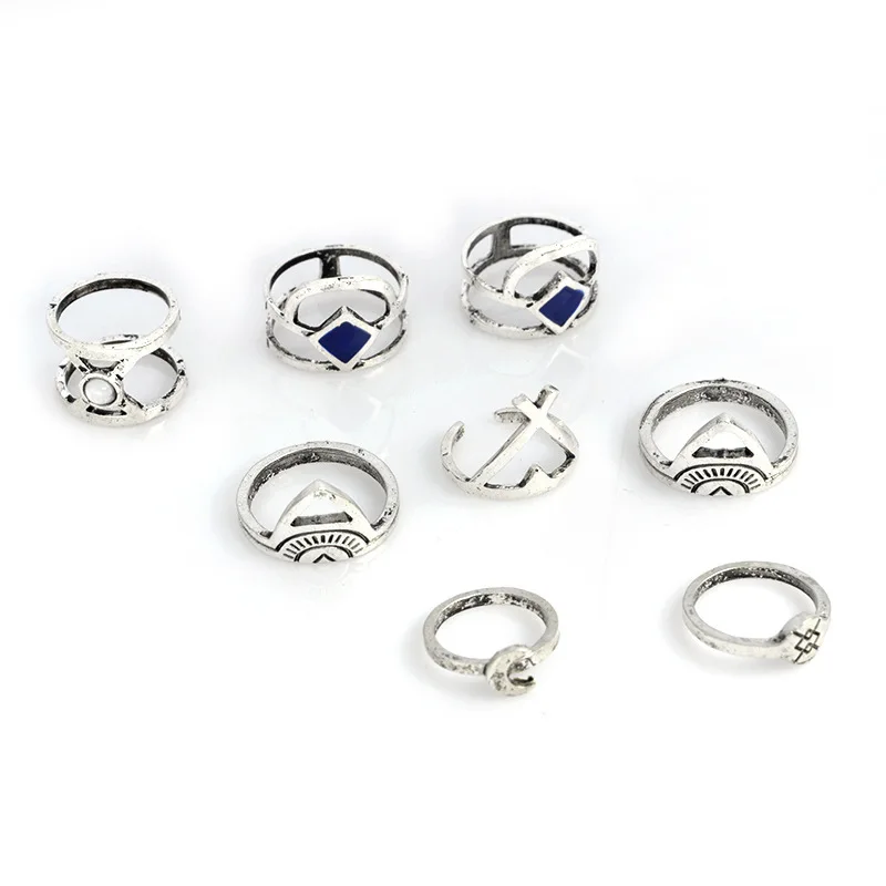 Миди Мода Богемия Винтаж Панк Boho Кольца состояние Для мужчин t для женщин пляж