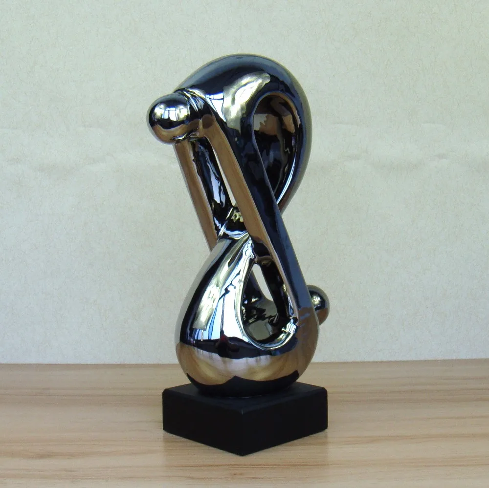 Статуэтка из фарфора Asbtract фигурка влюбленных гальванизированная керамика