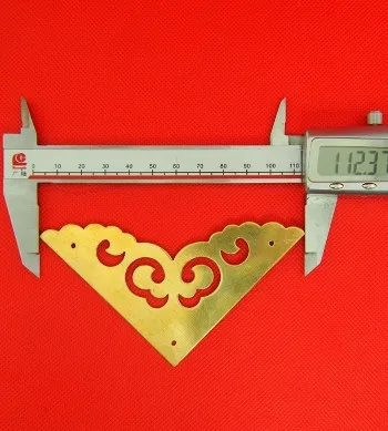 Латунный желтый угол 8 см защита углов оборудование античная винная коробка