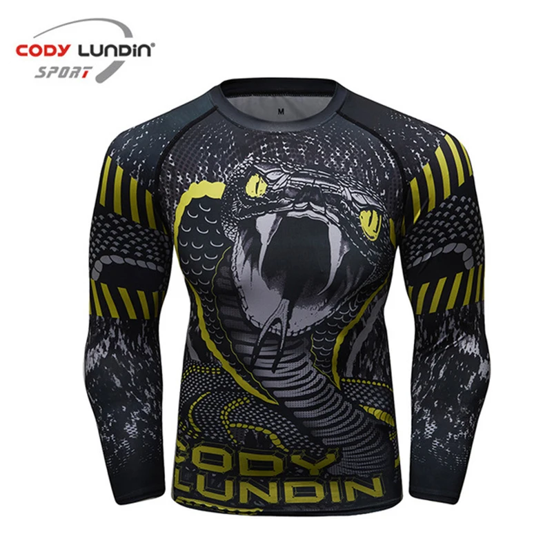 Высокоэластичный боксерский компрессионный трикотаж кикбоксинг MMA Rashguard
