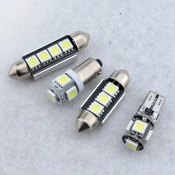Автомобисветильник лампа T10 Canbus 5smd W5w 194 168 лампы с погрешностью 12 В постоянного