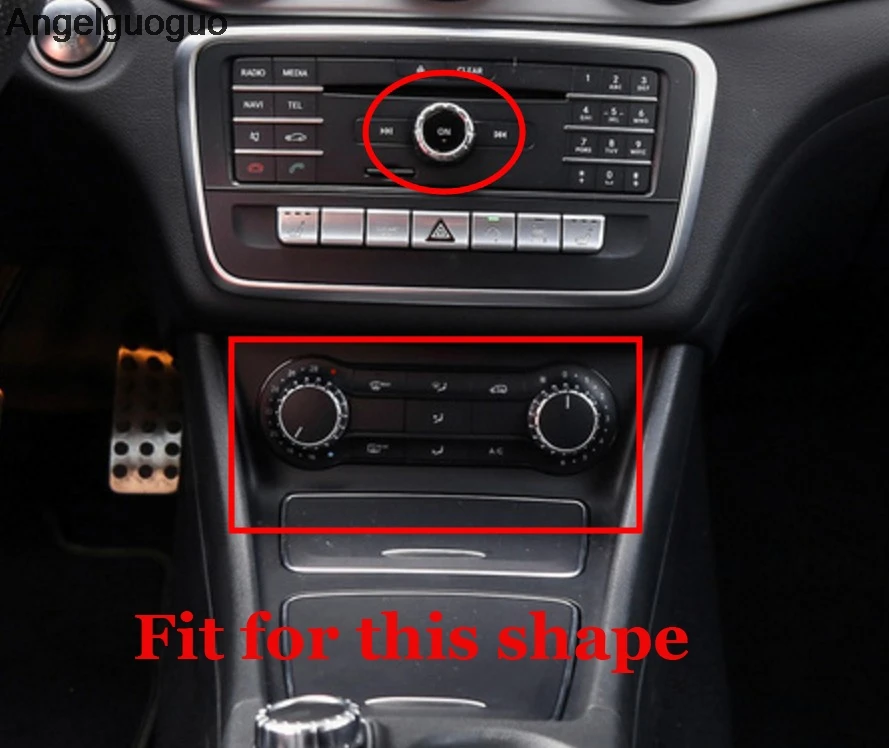 Автостайлинг для Mercedes Benz A B C E Class GLK GLA CLA GLE ML GL AMG ручка кондиционера громкости