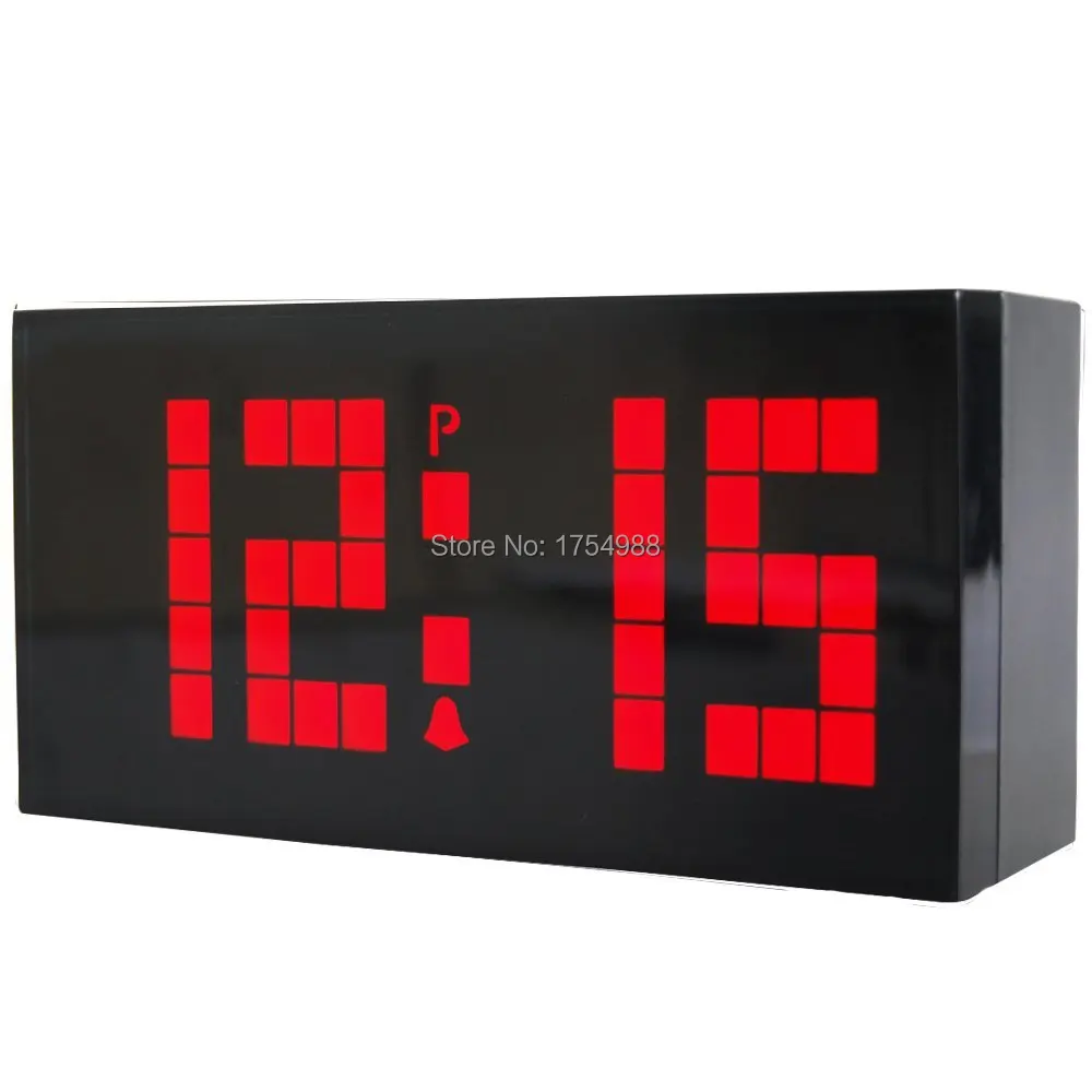 Большой светодиодный экран цифровой настенный будильник с календарем ночник для