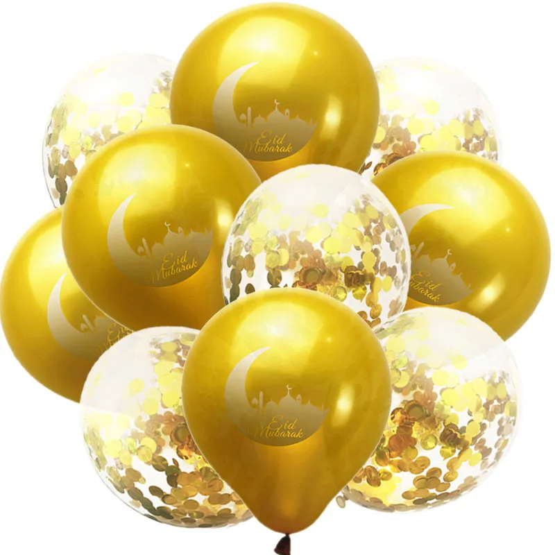Рамадан Мубарак воздушный шар ИД декорация стандартный кареем Золотой