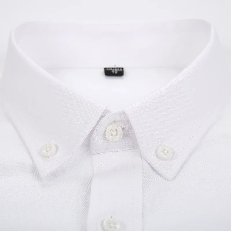 Высокое качество Новинка хлопок кнопка вниз воротник длинный рукав slim fit Мужские повседневные клетчатые/Полосатые/однотонные рубашки