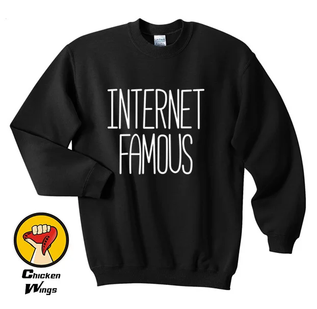 

Internet Famous Social Media Addict Blogger Youtuber Clothing Tumblr Top Crewneck Sweatshirt Unisex More Colors XS - 2XL