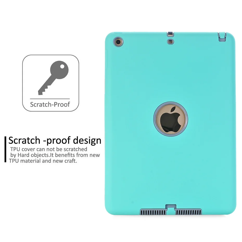 Чехол для iPad 9 7 2018 2017 ударопрочный Тонкий чехол планшета с защитой от царапин A1822