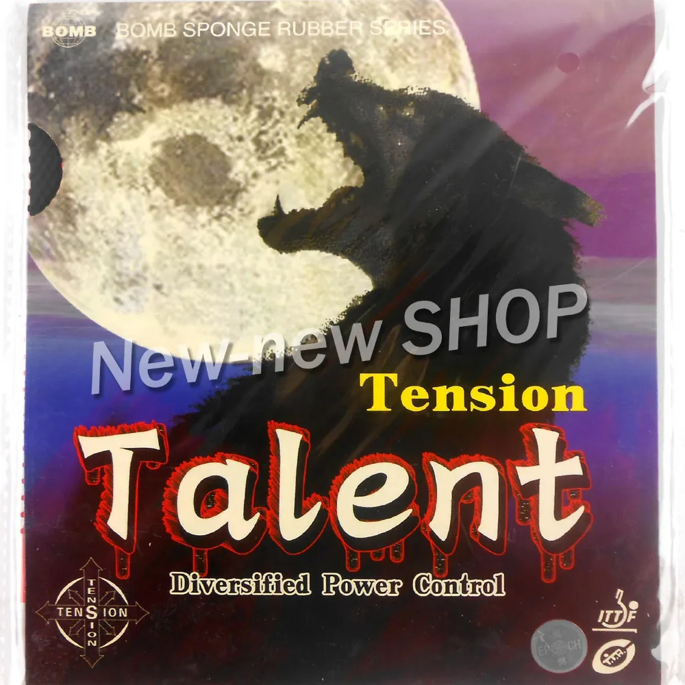 Bomb Talent Standard Long Pips-Out Table Tennis PingPong Rubber with Sponge Thickness &lt=1.3mm H40-45 | Спорт и развлечения