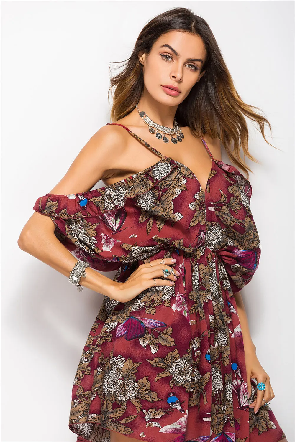 Женское платье Harajuku Vestidos De Festa, модное пляжное платье с принтом, винтажная одежда, богемное сексуальное платье с открытой спиной, Vetement Femme, элегантное