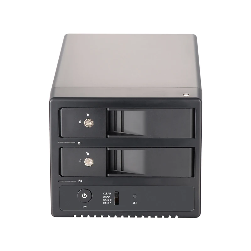 3,5 дюйма SATA двойной передний отсек внешний HDD/жесткие диски SSD корпус Поддержка горячей замены, USB3.0& eSATA, RAID0/RAID1/JBOD/SPAN, замок