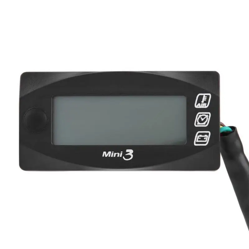 Мини 3-в-1(температура воздуха+ время+ вольт метр) Mini3 светодиодный Дисплей мотоциклетные воздушные Температура и учета рабочего времени и вольтметры Напряжение метр