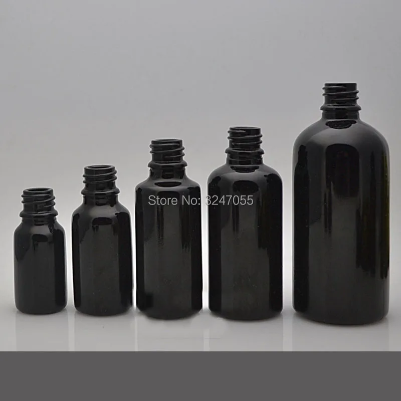 10ml15ml30ml50ml100ml черные пустые стеклянные косметические эфирные масла в бутылке