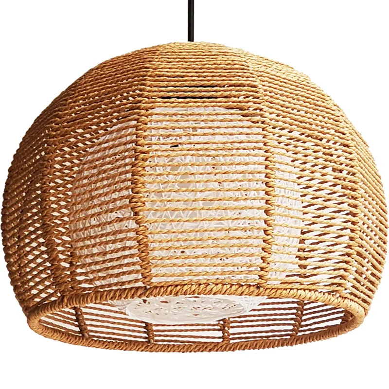 

Rattan weaving bamboo chandelier pastoral restaurant bar hot pot chandelier restaurant creative personality lighting ZP419165