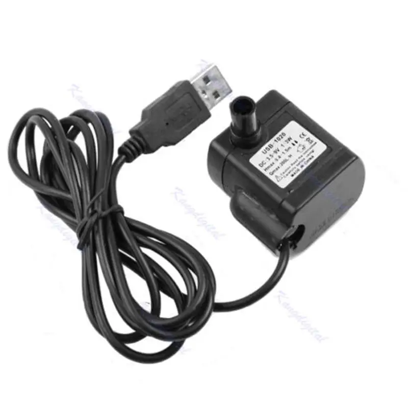 

1Pc DC 3.5V - 9V 3W USB Submersible Water Pump Aquarium Fish Tank Fountain Pond Pump