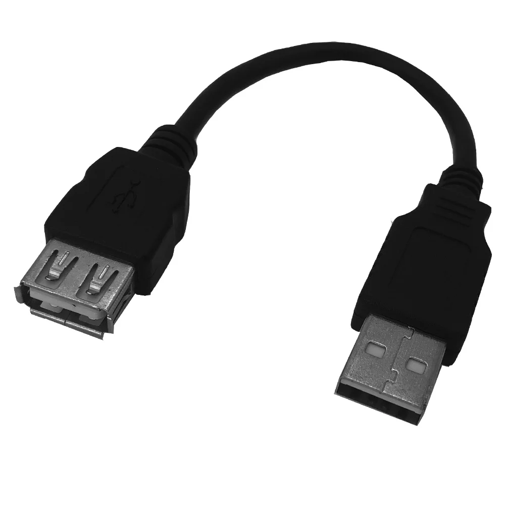 Ультра короткий USB 2 0 кабельный УДЛИНИТЕЛЬ шнур 18 см папа к женскому (медный