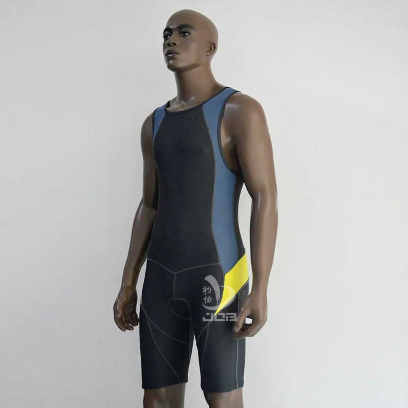 Job мужчины Триатлон Pro Велоспорт Джерси без рукавов Skinsuit цельный гоночный
