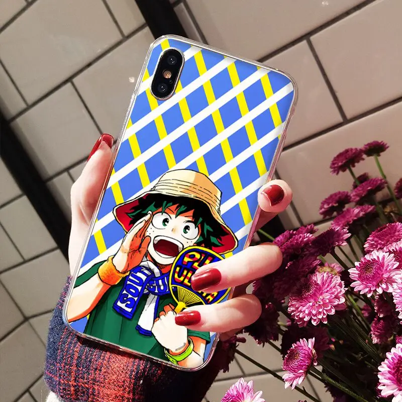 Мягкий силиконовый прозрачный чехол Yinuoda My Hero academic Midoriya Izuku из ТПУ для iPhone 5 5Sx 6 7 7plus